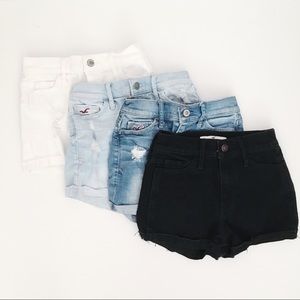 Hollister Bundle Lot Jean shorts